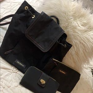 Vera Bradley Black Preppy set